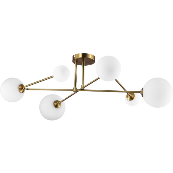 SLE2211-302-06 Светильник потолочный Латунь/Белый G9 LED 6*5W FANTINI