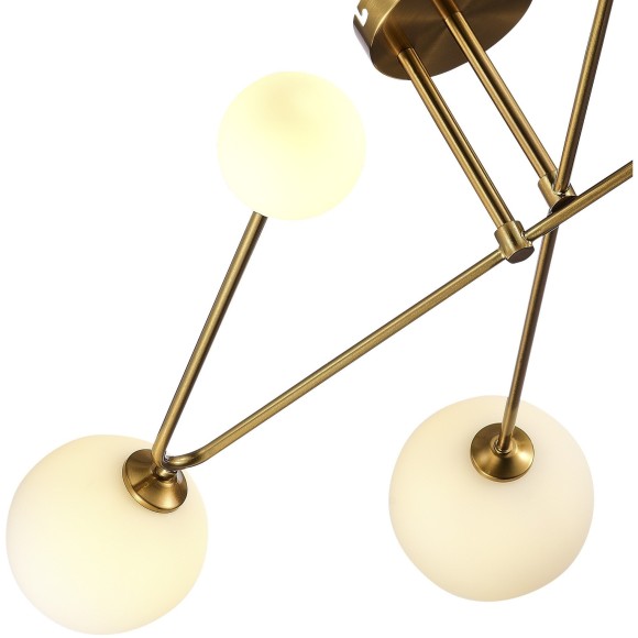 SLE2211-302-06 Светильник потолочный Латунь/Белый G9 LED 6*5W FANTINI