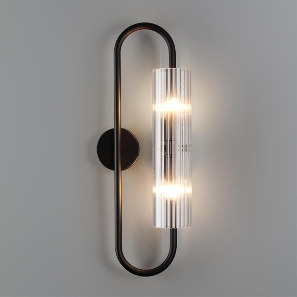 6561/2W SUSPENTIONI LN24 черный/прозрачный/металл/стекло Бра G9 2*20W 220V TORONTO 6561/2W SUSPENTIONI LN24 черный/прозрачный/металл/стекло Бра G9 2*20W 220V TORONTO