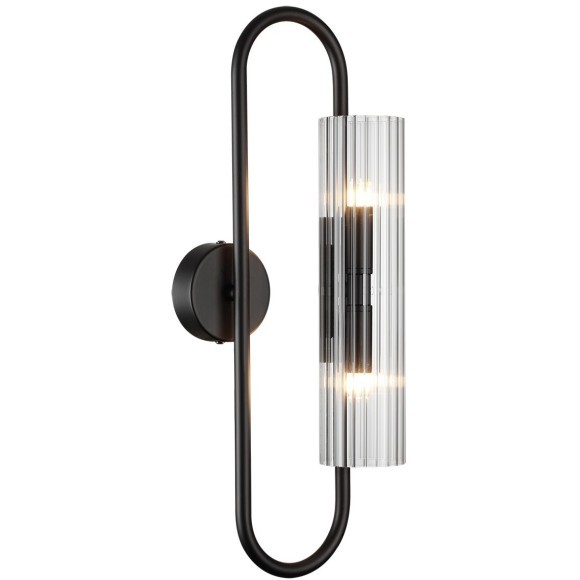 6561/2W SUSPENTIONI LN24 черный/прозрачный/металл/стекло Бра G9 2*20W 220V TORONTO 6561/2W SUSPENTIONI LN24 черный/прозрачный/металл/стекло Бра G9 2*20W 220V TORONTO