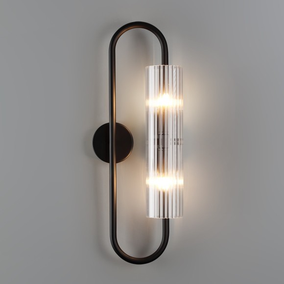 6561/2W SUSPENTIONI LN24 черный/прозрачный/металл/стекло Бра G9 2*20W 220V TORONTO 6561/2W SUSPENTIONI LN24 черный/прозрачный/металл/стекло Бра G9 2*20W 220V TORONTO