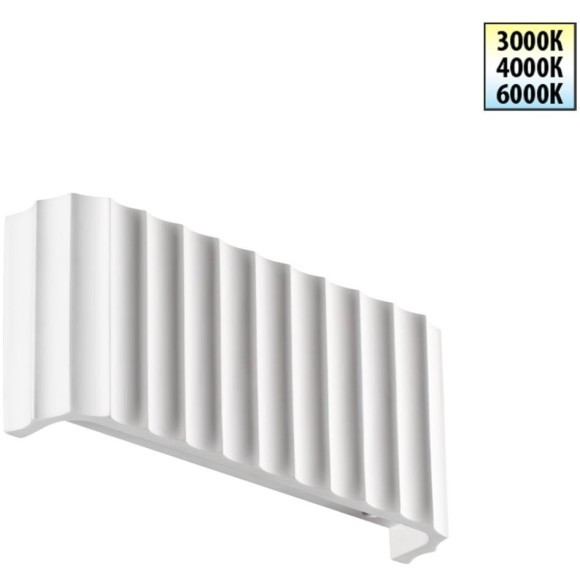 359401 OVER NT24 000 белый Светильник настенный с переключателем цв.температуры IP20 LED 8W 220V 3000/4000/6000K YESO