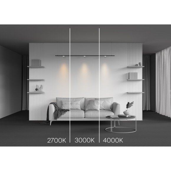 TR188-1-5W4K-M-BW Ультратонкий трековый магнитный светодиодный светильник Maytoni Levity CRI90+ 4000К 380Лм 36° 5Вт