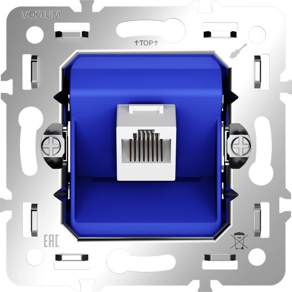 Механизм розетки компьютерной RJ45 кат.6, S70