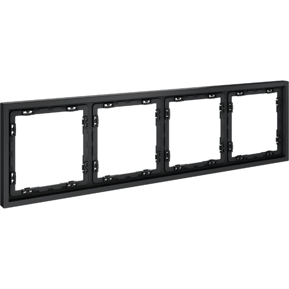 Рамка пластиковая VOLTUM S70 на 4 поста, (графит)