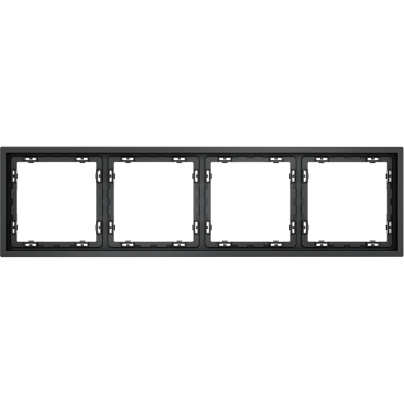 Рамка пластиковая VOLTUM S70 на 4 поста, (графит)
