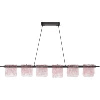 SL6021.403.36 Светильник подвесной ST-Luce черный/розовый LED 1*36W 4000K VOILE