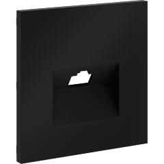 Накладка для розетки компьютерной RJ45 кат.6, S70 (черный матовый)