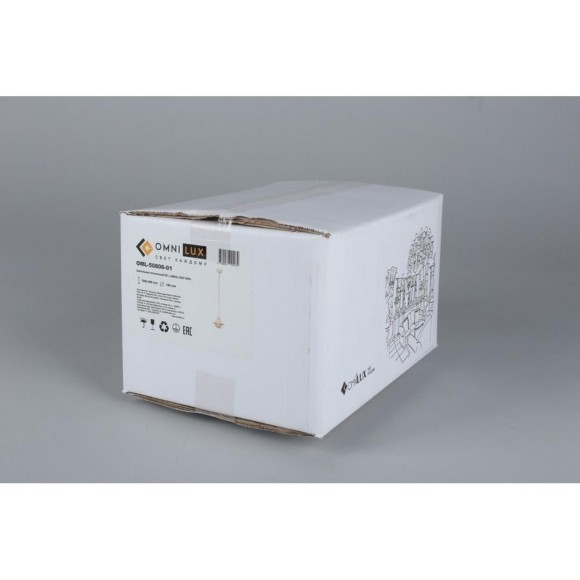 Подвесной светильник с 1 плафоном Omnilux OML-50806-01 Torri под лампу 1xE27 60W