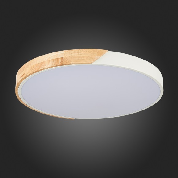 SLE200952-01 Светильник потолочный Белый, Светлое дерево/Белый LED 1*45W 3000K/4000K/6000K FESTA