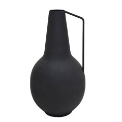 421066 MIOUSKI Декоративная ваза сталь черный H390 ?200 421066 MIOUSKI Декоративная ваза сталь черный H390 ?200