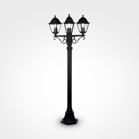 Уличный наземный светильник Maytoni O003FL-03B Abbey Road IP44 под лампы 3xE27 60W