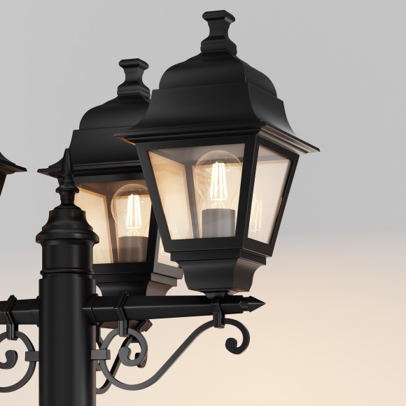 Уличный наземный светильник Maytoni O003FL-03B Abbey Road IP44 под лампы 3xE27 60W