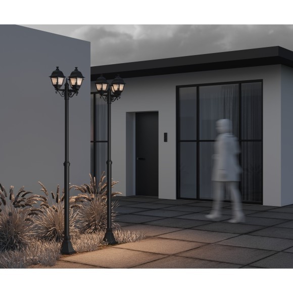 Уличный наземный светильник Maytoni O003FL-03B Abbey Road IP44 под лампы 3xE27 60W