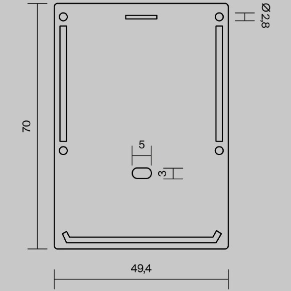Maytoni ALM-5070-S-EC 642095 Комплект из 2 торцевых серебристых заглушек (для профиля ALM-5070-S-2M 633016)