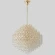Crystal Lux HEDONIST SP16 3890/316 Большая подвесная хрустальная декоративная люстра, макс. высота 235см, диаметр 60см, металл цвета золото, хрусталь, лампы E14 16x40W IP20 220В
