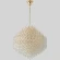 Crystal Lux HEDONIST SP16 3890/316 Большая подвесная хрустальная декоративная люстра, макс. высота 235см, диаметр 60см, металл цвета золото, хрусталь, лампы E14 16x40W IP20 220В