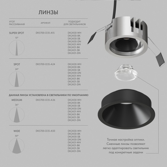 Встраиваемый светодиодный светильник Denkirs SHINE GLOW DK2431-BK 15Вт 3000/4000K IP20 черный матовый Встраиваемый светодиодный светильник Denkirs SHINE GLOW DK2431-BK 15Вт 3000/4000K IP20 черный матовый