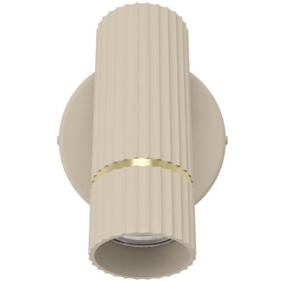 Eglo Caminia 901153 Настенное LED-бра в стиле минимализм, с выключателем на корпусе, лампа 1xGU10 (светодиодная лампа 5 Вт в комплекте), 345 лм, песочная сталь и брашированная латунь, 110x155x140 мм