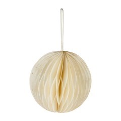 427218 Фигура из бумаги Шар MATANAO, H150, ?150, бумага, кремовый, золотой 427218 Фигура из бумаги Шар MATANAO, H150, ?150, бумага, кремовый, золотой