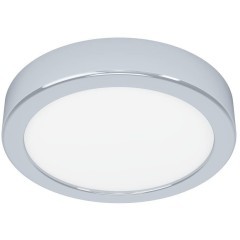 901762 Светод настенно-потолочн свет-к с рег-кой цветовой темп-ры FUEVA 6, 7,5W(LED), Ø166, IP44,2700K, 4000K, 6500K, 1000lm, сталь, хром, белый