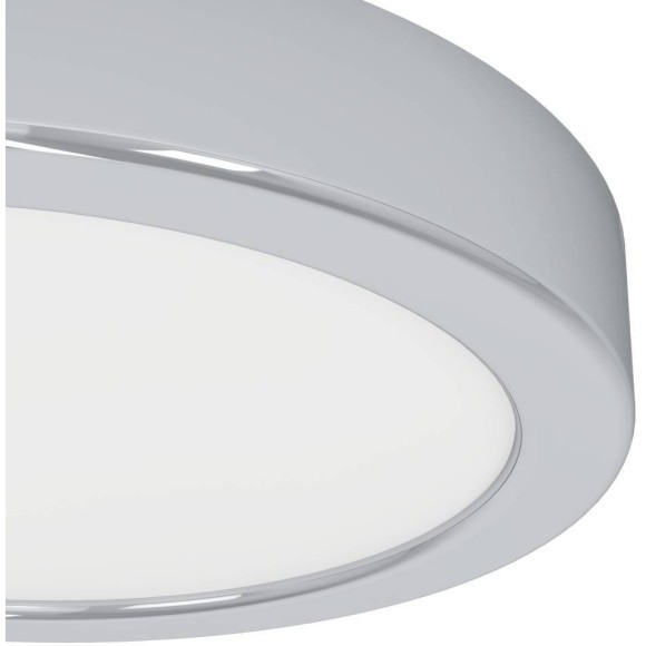 901762 EGLO FUEVA 6 (Фуэва 6) настенно-потолочный LED-светильник, 7,5 Вт, 1000 лм, CCT 2700/4000/6500 К, Ø166 мм, IP44, хром