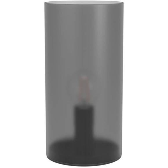 901068 Настольная лампа GEO, 1х40W (E14), ?100, H600, стекло, пластик, серый