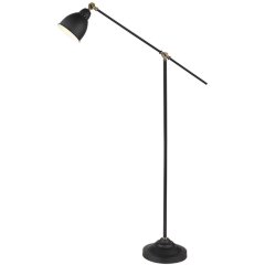 Торшер для чтения Arte Lamp A2054PN-1BK BRACCIO под лампу 1xE27 60W