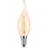 104801805 Лампа Gauss LED Filament Свеча на ветру E14 5W 420lm 4100K Golden 1/10/50