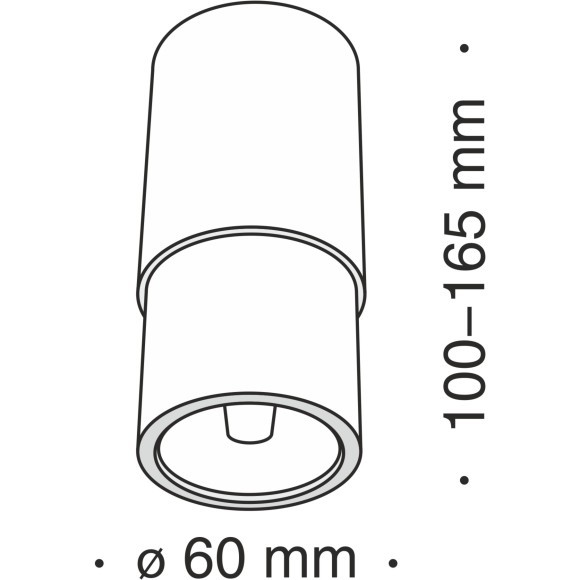 Потолочный светильник Technical C033WL-01WB