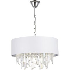 SLE1120-103-07 Светильник подвесной Хром/Белый E14 7*40W DAHLIA SLE1120-103-07 Светильник подвесной Хром/Белый E14 7*40W DAHLIA