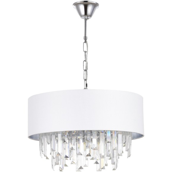 SLE1120-103-07 Светильник подвесной Хром/Белый E14 7*40W DAHLIA