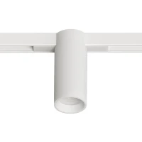 Arte Lamp OPTIMA A7290PL-1WH Белый магнитный трековый светодиодный светильник, вертикальный неповоротный цилиндр, COB LED 12Вт 3000К 1300Лм 36° CRI90 IP20 48В светодиоды BRIDGELUX