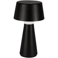75796 Аккум. настольн. лампа диммер сенсор  HUESA, 3W(LED), H290, Ø130,  IP44, пластик, черный
