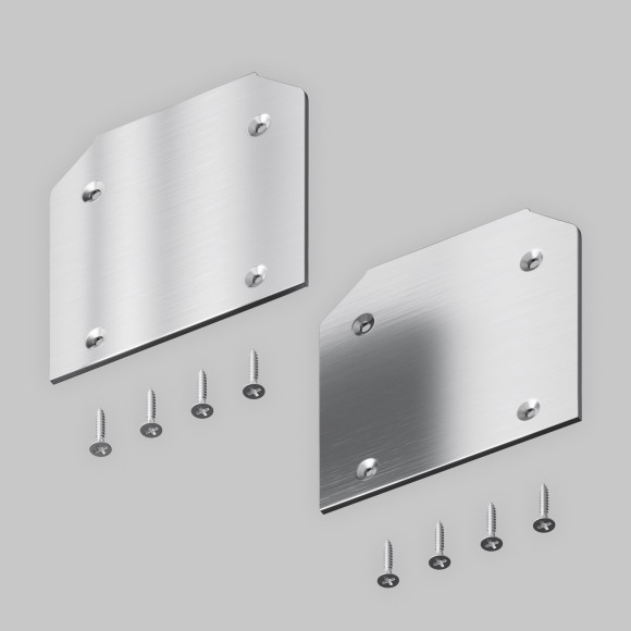 Комплект из 2 боковых заглушек для профиля Maytoni Gravity TRA010MPEC-21S Комплект из 2 боковых заглушек для профиля Maytoni Gravity TRA010MPEC-21S
