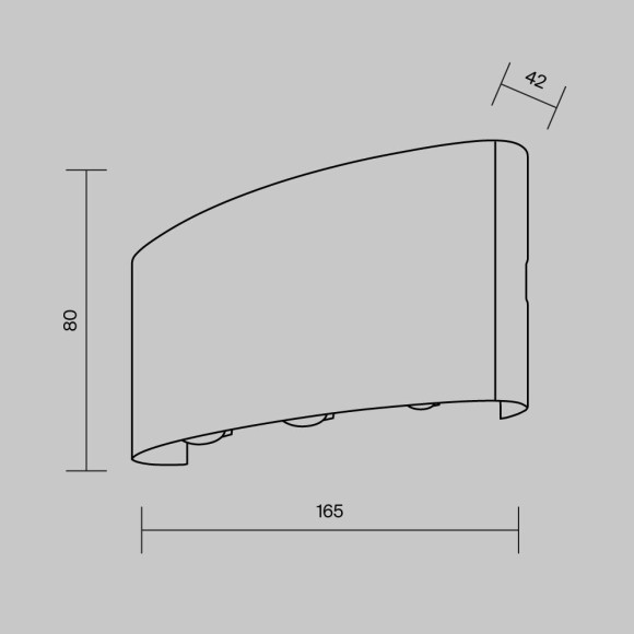 Архитектурная подсветка светодиодная Strato O417WL-L6B3K IP54