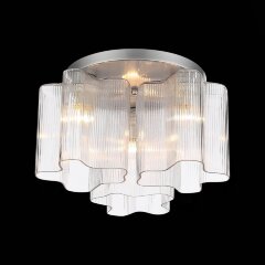 SL117.102.03 Люстра потолочная ST-Luce Серебристый/Прозрачный E27 3*60W ONDE SL117.102.03 Люстра потолочная ST-Luce Серебристый/Прозрачный E27 3*60W ONDE