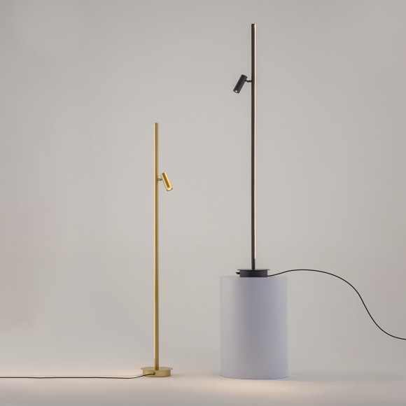 Светодиодный латунный диммируемый напольный светильник (торшер) LED 14Вт RA80 800лм 3000К Maytoni MOD395FL-L28BS3K Светодиодный латунный диммируемый напольный светильник (торшер) LED 14Вт RA80 800лм 3000К Maytoni MOD395FL-L28BS3K