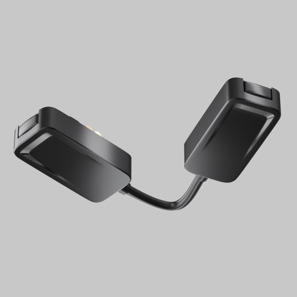 Коннектор питания угловой для встраиваемого в ГКЛ 12.5мм шинопровода Maytoni Radity TRA084CPC-B-12