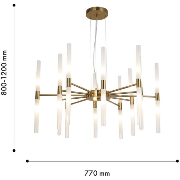 Подвесная люстра Schilf 4196-20P Подвесная люстра Schilf 4196-20P