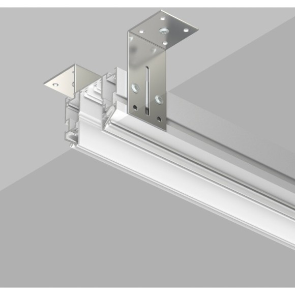 TR2022-WH Белый профиль-шинопровод 2м для гарпунных (ПВХ) натяжных потолков Denkirs SMART ONE 220V
