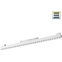 359624 Трековый светильник Novotech SHINO с переключ. цв. темпер. IP20 LED Ra90 Lm1950 3000К\4000К\6000К 30W 48V FLUM 359624 Трековый светильник Novotech SHINO с переключ. цв. темпер. IP20 LED Ra90 Lm1950 3000К\4000К\6000К 30W 48V FLUM