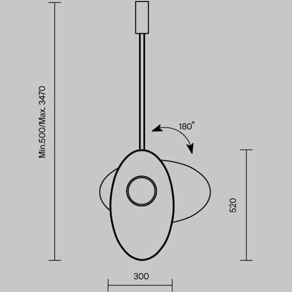 Подвесной светильник Maytoni MOD396PL-L10GR3K