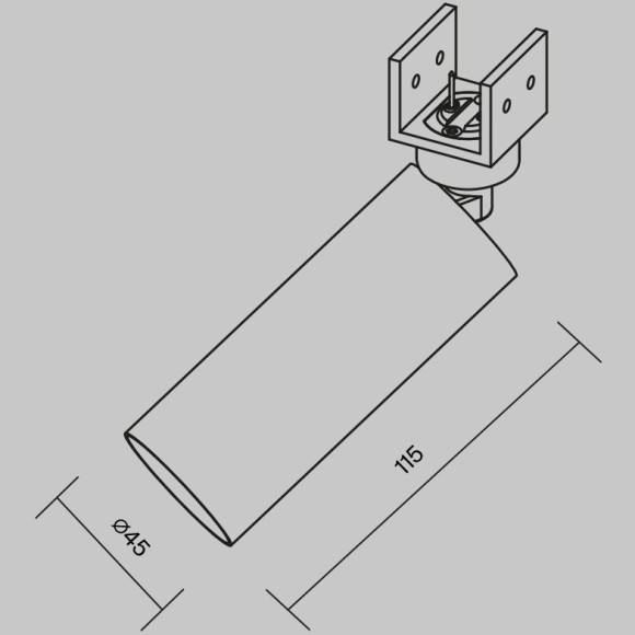 Уличный трековый светильник Outdoor O-TR01-1-S-8WW3K Уличный трековый светильник Outdoor O-TR01-1-S-8WW3K