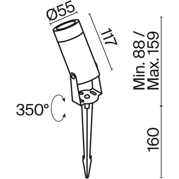 Ландшафтный светильник Outdoor O050FL-L5W3K