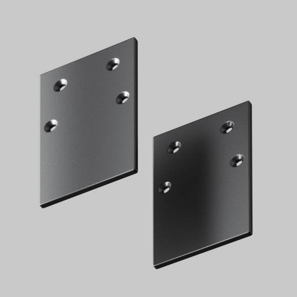 Комплект из 2 боковых заглушек для накладных шинопроводов Maytoni Gravity TRA010EC-41B