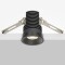 Maytoni Mini DL059-7W3K-B Черный круглый светодиодный встраиваемый светильник микро-спот 39мм, COB LED 7Вт 3000K 55° 610Лм CRI90 IP20 220V светодиоды Epistar, диммируемые при смене блока питания