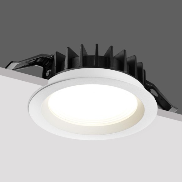 359846 Белый круглый светодиодный светильник с перекл. цв. температуры 25W 2500Лм 2700;3200;4000К 120° UGR16 CRI98 IP44 Novotech FLUO