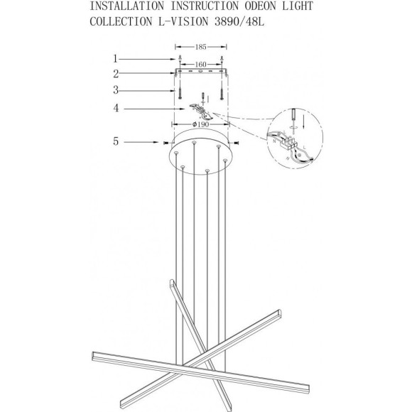 Подвесной светильник Rudy 3890/48L Подвесной светильник Rudy 3890/48L