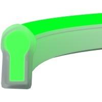 Гибкий неон Maytoni 25x13 220В 8Вт/м Green IP65 50м 201234